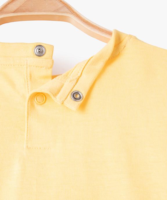 Tee-shirt bébé garçon coupe oversize à manches ultra courtes vue2 - GEMO(BEBE DEBT) - GEMO