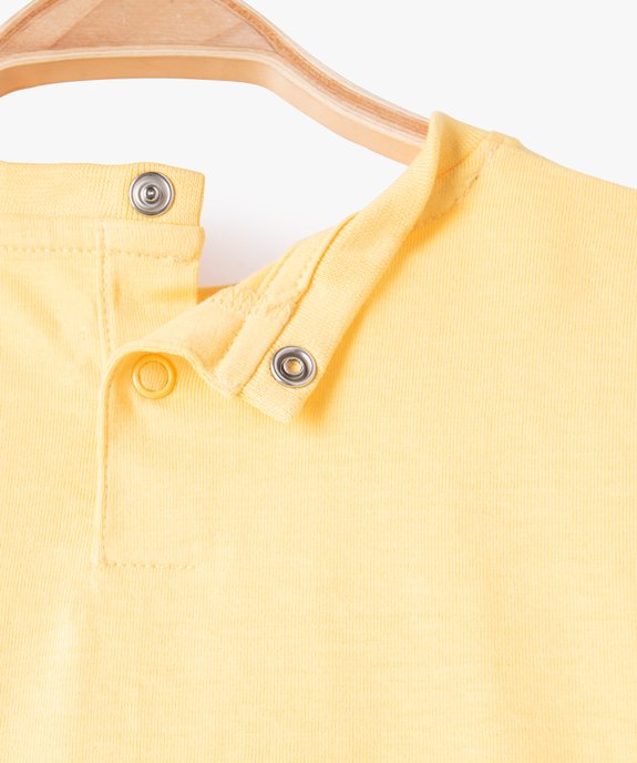 Tee-shirt bébé garçon coupe oversize à manches ultra courtes vue2 - GEMO(BEBE DEBT) - GEMO