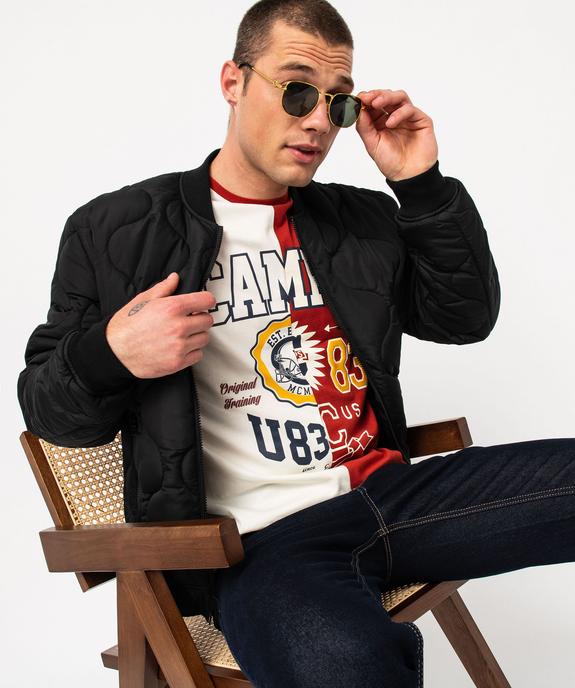  Tee-shirt manches courtes bicolore homme - Camps United vue4 - CAMPS UNITED - GEMO