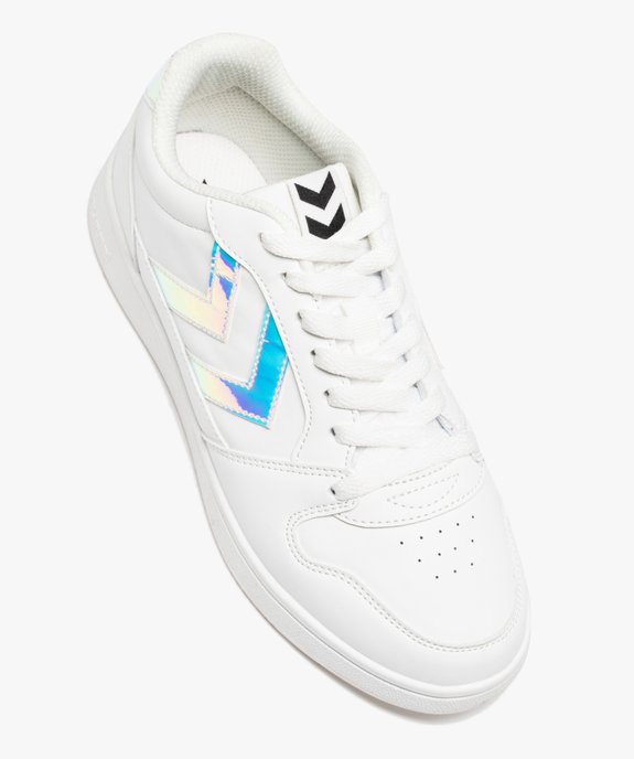 Baskets femme à lacets et à bande contrastante - Hummel vue5 - HUMMEL - GEMO