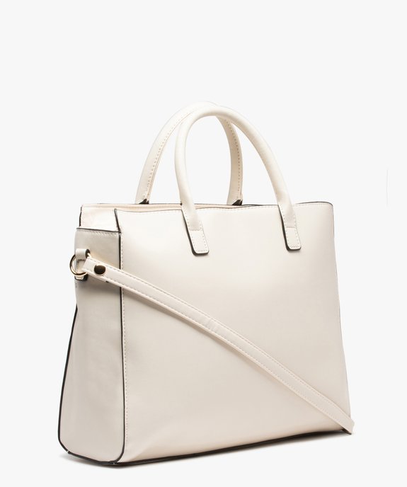 Sac femme porté main avec rabat fantaisie vue2 - GEMO (ACCESS) - GEMO