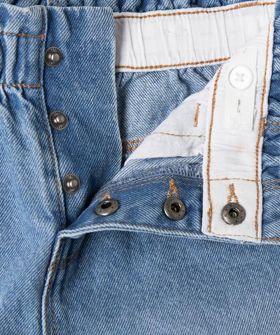 Jean Slouchy avec taille ajustable fille vue3 - GEMO (ENFANT) - GEMO