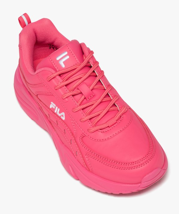 Baskets femme unies à lacets ton sur ton style running - Fila vue5 - FILA - GEMO