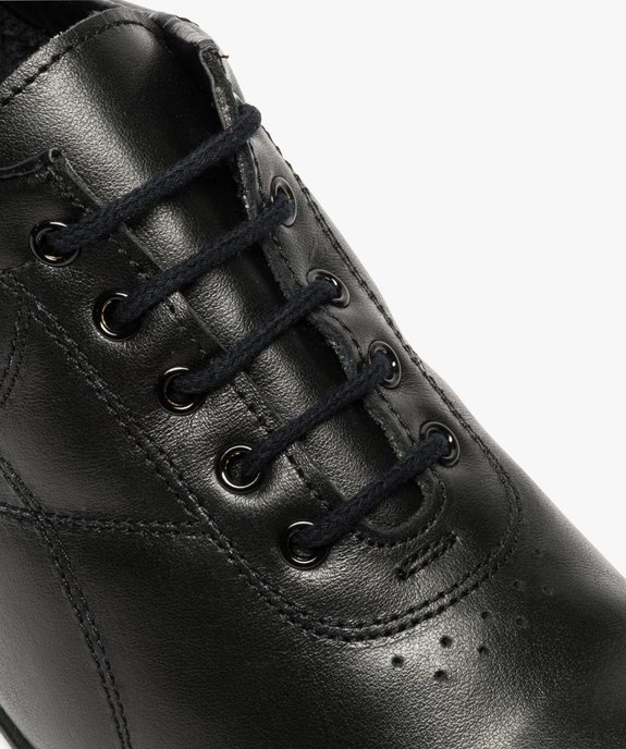 Derbies femme confort dessus cuir à talon compensé - Bopy vue6 - UMO - GEMO