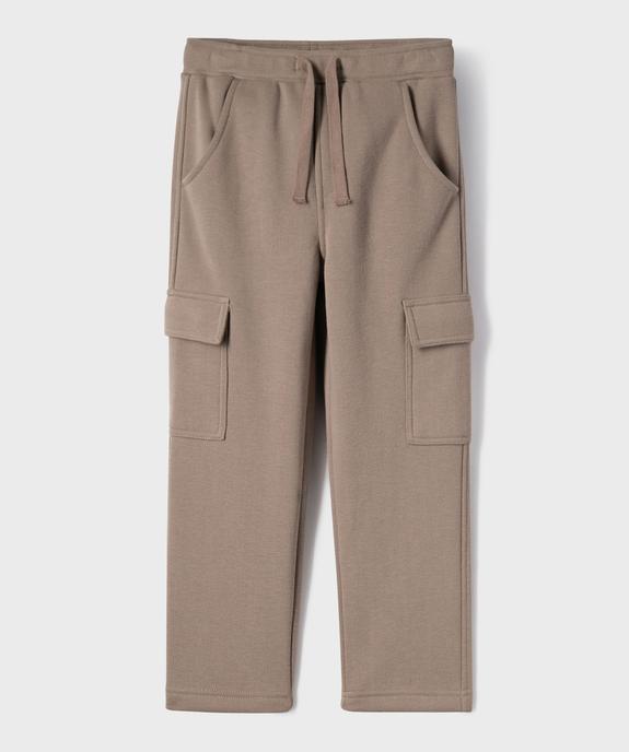 Pantalon de jogging chaud avec poches à rabat garçon vue2 - GEMO (ENFANT) - GEMO