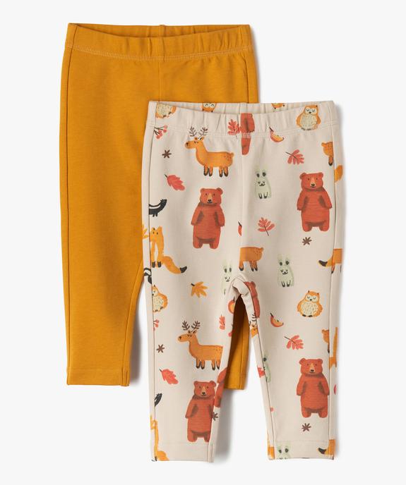 Legging bébé garçon en maille fine (lot de 2) vue1 - GEMO(BEBE DEBT) - GEMO