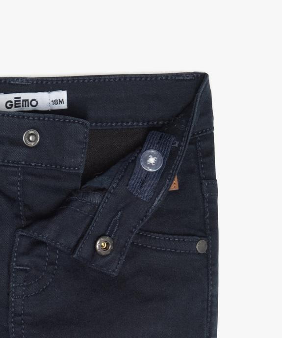 Pantalon bébé garçon coupe slim en toile extensible vue3 - GEMO(BEBE DEBT) - GEMO