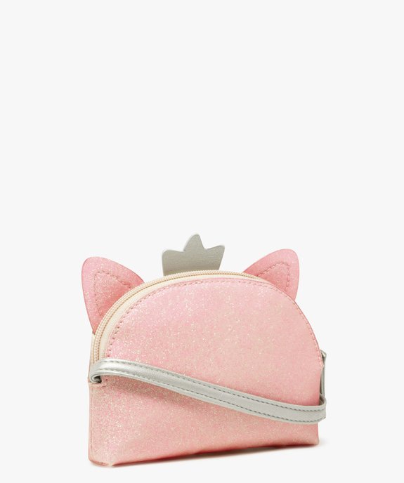 Sac bandoulière tête de chat à paillettes fille vue4 - GEMO (ENFANT) - GEMO