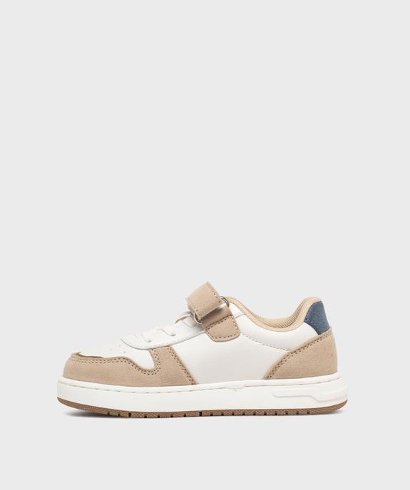 Baskets tricolores à scratch garçon - LuluCastagnette vue3 - LULUCASTAGNETTE - GEMO