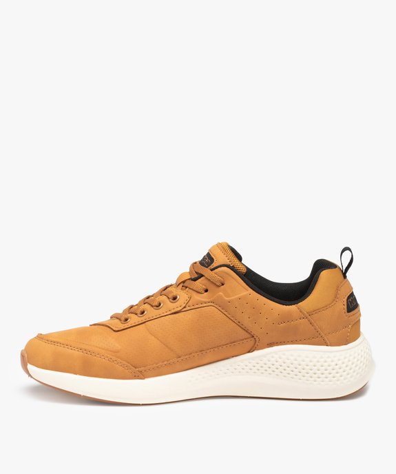 Baskets homme unies avec semelle à mémoire de forme - Kappa Adrin vue3 - KAPPA - GEMO