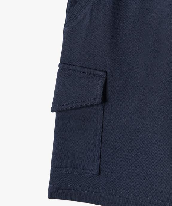 Bermuda garçon en maille avec poches à rabat vue3 - GEMO (ENFANT) - GEMO