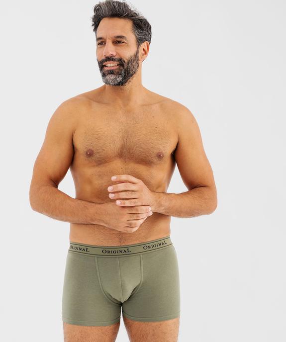 Boxers en coton extensible homme (lot de 2) vue3 - GEMO 4G HOMME - GEMO