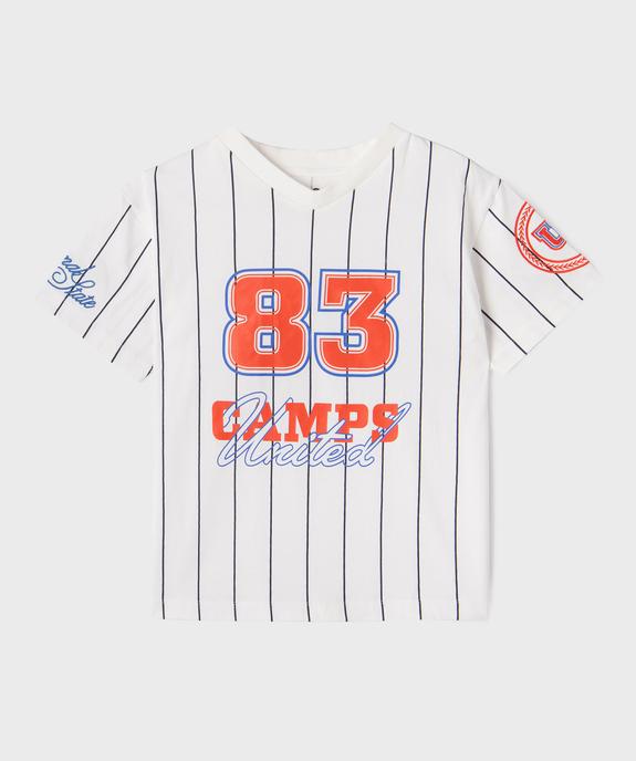 Tee-shirt manches courtes esprit sport fille - Camps United vue1 - CAMPS US GEMO FOR GOOD - GEMO