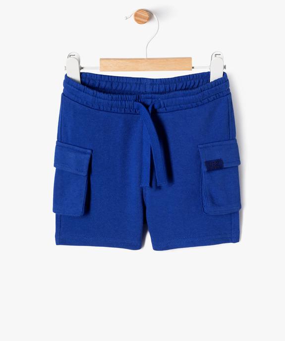 Short en maille coupe cargo bébé garçon vue1 - GEMO(BEBE DEBT) - GEMO