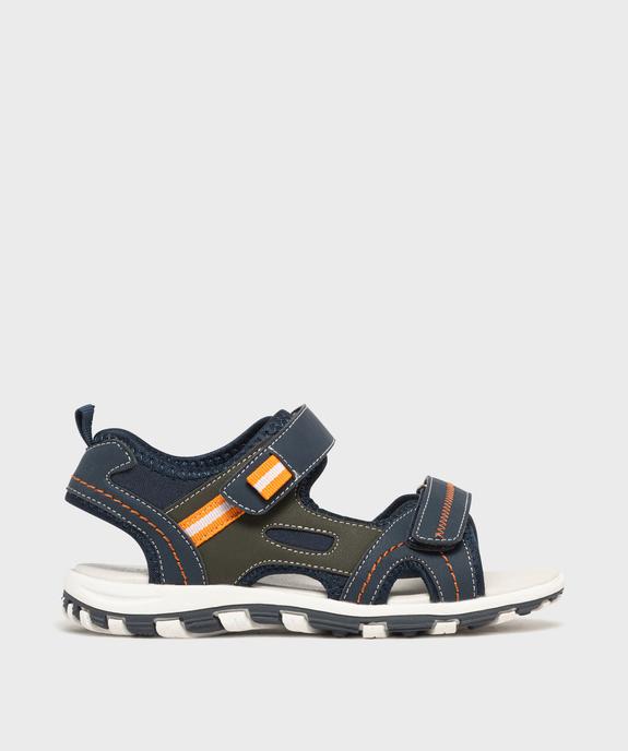 Sandales sportswear à double scratch garçon - 5 Miles vue1 - 5 MILES - GEMO