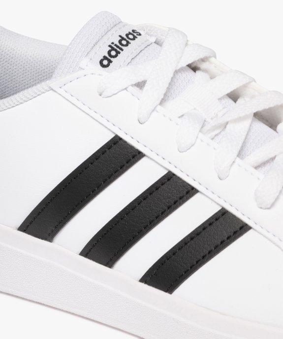 Baskets garçon low-cut à bandes contrastantes Grand Court - Adidas vue6 - ADIDAS - GEMO