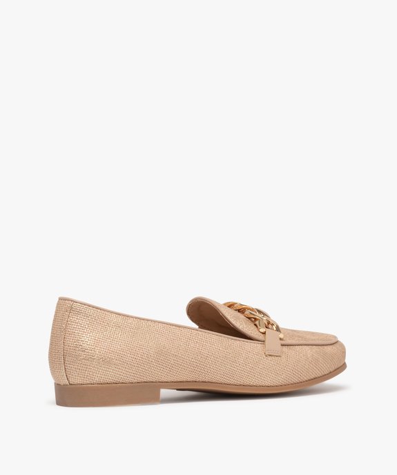Mocassins femme à bout amande et bride chaine vue5 - GEMO (CASUAL) - GEMO