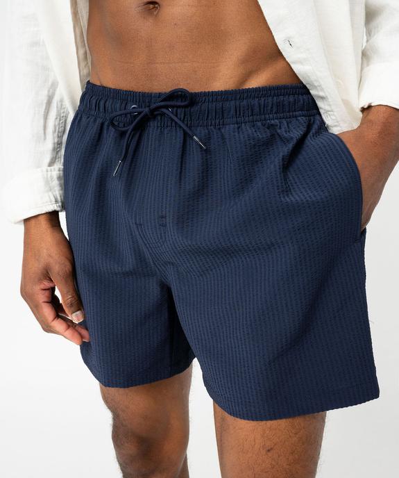 Short de surf en maille gaufrée homme vue2 - GEMO 4G HOMME - GEMO