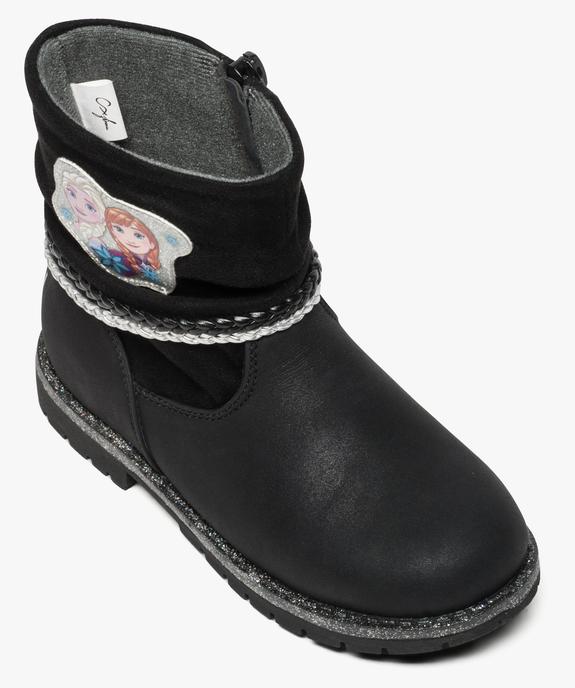 Bottines bi-matières avec motifs Reine des Neiges - Disney vue5 - REINE DES NEIGE - GEMO
