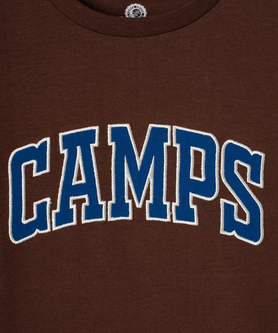 Tee-shirt à manches courtes avec inscription brodée garçon - Camps United vue2 - CAMPS UNITED - GEMO