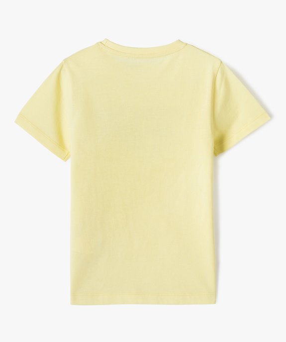 Tee-shirt garçon à manches courtes avec motif sur le buste vue3 - GEMO 4G GARCON - GEMO