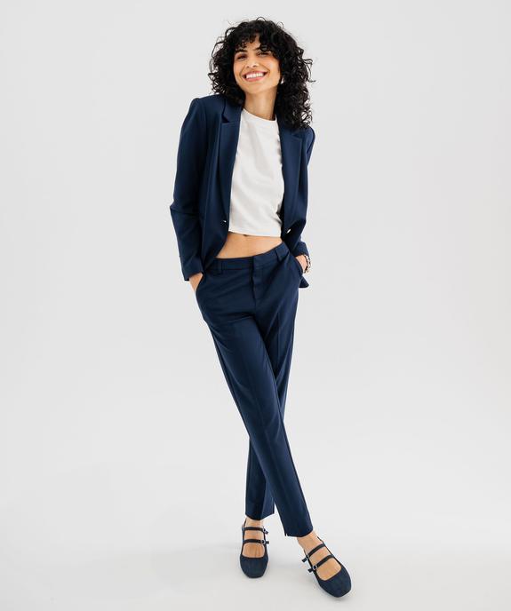 Pantalon de tailleur en maille extensible femme vue4 - GEMO(FEMME PAP) - GEMO