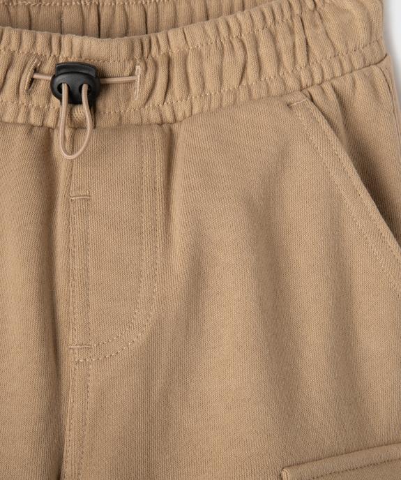 Pantalon de jogging cargo en maille French Terry garçon vue2 - GEMO (ENFANT) - GEMO