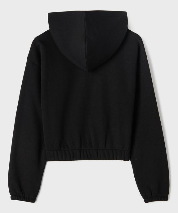 Sweat à capuche ample et court fille vue3 - GEMO 4G FILLE - GEMO