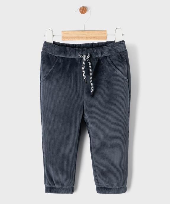 Pantalon en velours côtelé avec doublure polaire bébé vue1 - GEMO(BEBE DEBT) - GEMO
