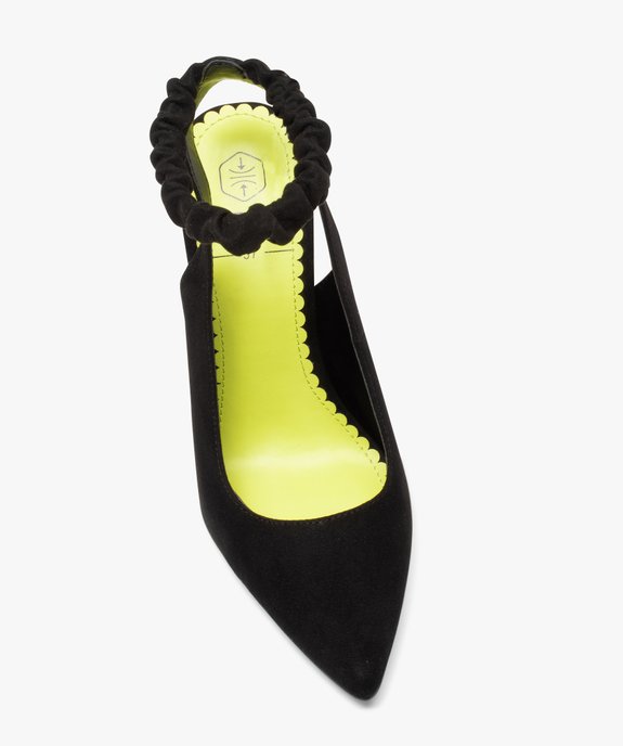 Escarpin femme ouvert à talon fin  vue6 - GEMO(URBAIN) - GEMO