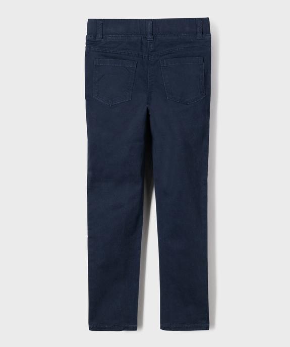 Pantalon slim avec taille ajustable fille vue3 - GEMO (ENFANT) - GEMO