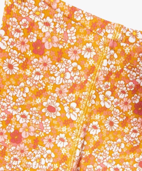 Ensemble 2 pièces sweat brodé et legging fleuri bébé fille - LuluCastagnette vue3 - LULUCASTAGNETTE - GEMO