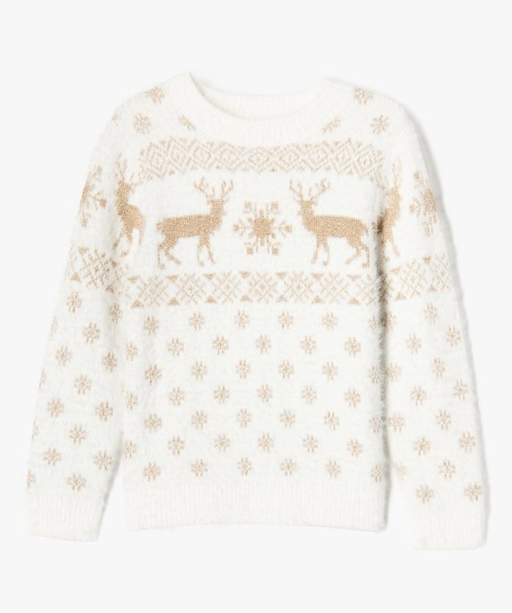 Pull de Noël avec motifs scintillants fille vue1 - GEMO (ENFANT) - GEMO