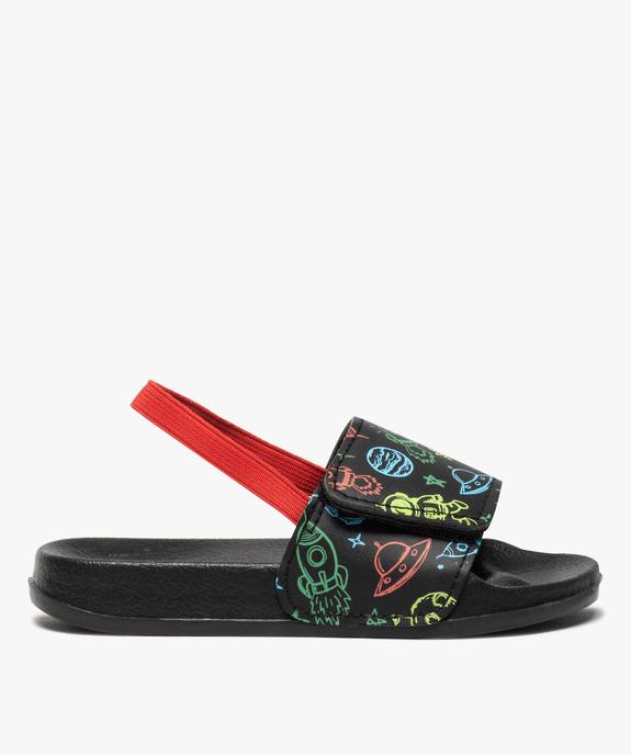 Mules de piscine garçon avec bride élastiquée  et bandeau scratch ajustable vue1 - GEMO (ENFANT) - GEMO