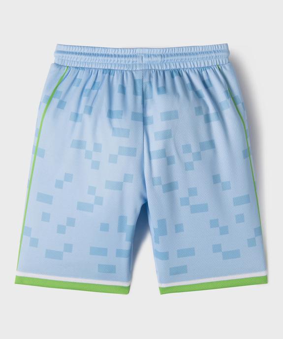Bermuda de sport imprimé garçon - Minecraft vue3 - MINECRAFT - GEMO