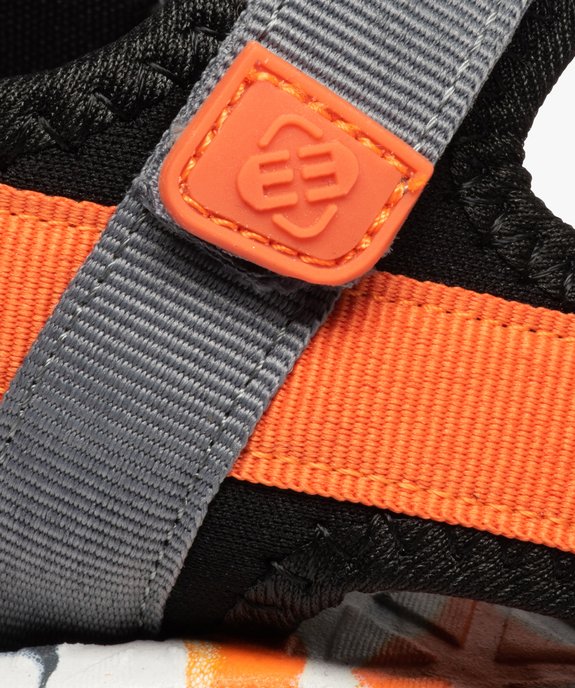 Sandales sport garçon à scratch détails fluo - Freegun vue6 - FREEGUN - GEMO