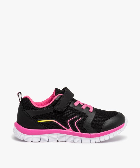 Baskets fille en mesh fermeture lacets élastiques et scratch vue1 - GEMO (ENFANT) - GEMO