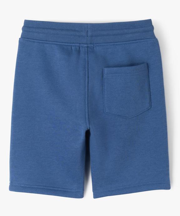Bermuda en maille avec intérieur molletonné garçon vue3 - GEMO (ENFANT) - GEMO