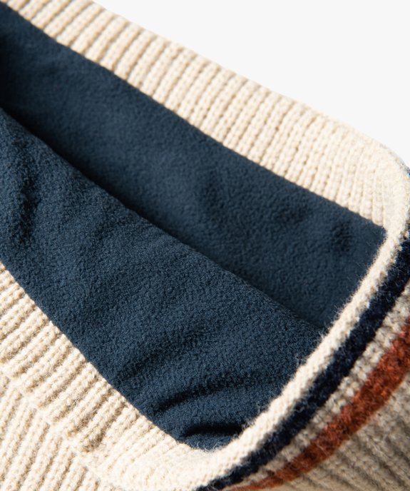 Echarpe homme forme snood doublée polaire vue3 - GEMO (ACCESS) - GEMO