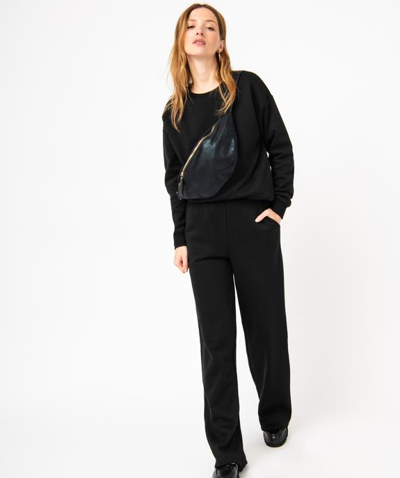 Sweat en molleton coupe loose uni femme vue5 - GEMO(FEMME PAP) - GEMO