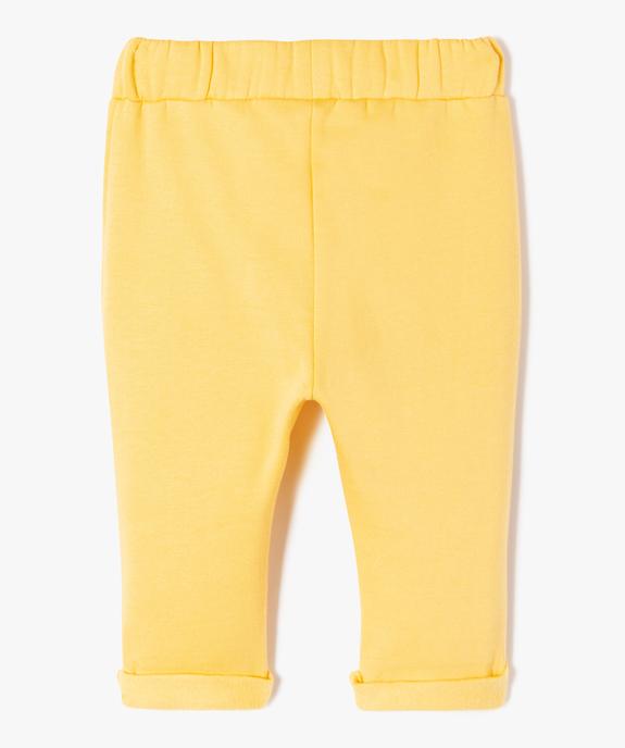Pantalon en maille molletonnée avec motif Mickey bébé garçon - Disney  vue4 - DISNEY BABY - GEMO