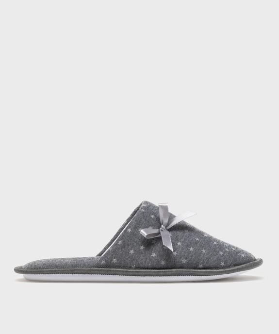 Chaussons mules en jersey étoilé femme vue1 - GEMO(HOMWR FEM) - GEMO