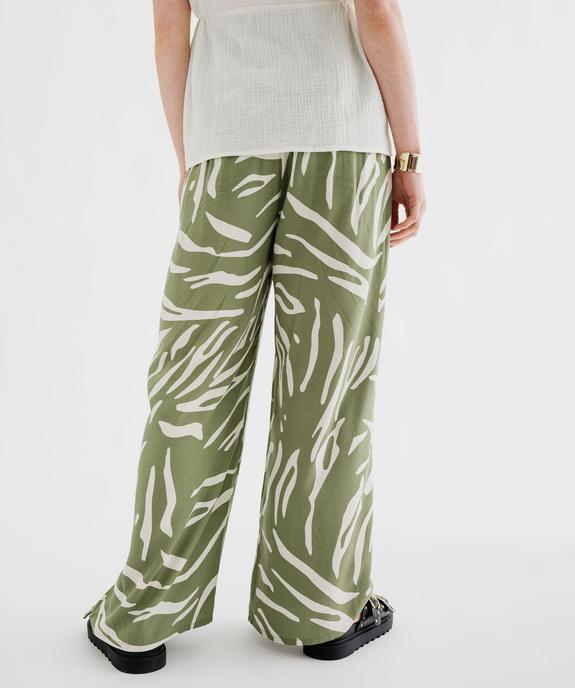 Pantalon de grossesse large et fluide avec taille smockée vue4 - GEMO 4G MATERN - GEMO