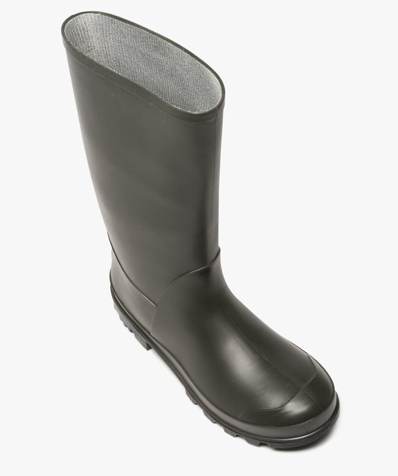 Bottes de pluie femme unies à semelle crantée vue5 - FOLLOW ME - GEMO