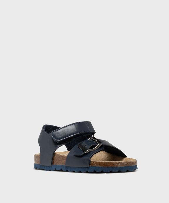 Sandales à brides avec semelle intérieure cuir garçon - Buggy vue2 - BUGGY - GEMO