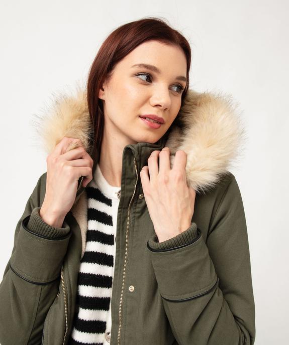 Parka à capuche et doublure chaude femme vue5 - GEMO(FEMME PAP) - GEMO