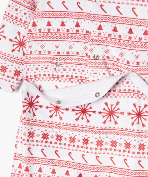 Pyjama de Noël en velours imprimé bébé vue4 - GEMO(BB COUCHE) - GEMO