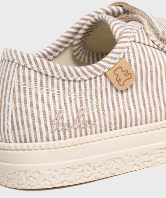 Tennis en toile à scratch et bout recouvert garçon - LuluCastagnette vue6 - LULUCASTAGNETTE - GEMO