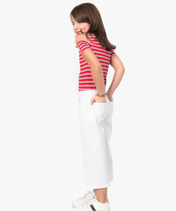 Tee-shirt fille rayé au look vintage vue4 - GEMO (ENFANT) - GEMO
