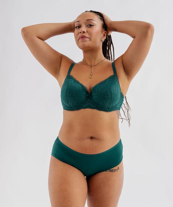 Shorty en microfibre et dentelle femme grande taille (lot de 2) vue3 - GEMO(HOMWR FEM) - GEMO